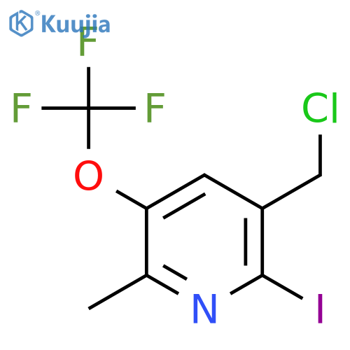 3-(Chloromethyl)-2-iodo-6-methyl-5-(trifluoromethoxy)pyridine structure