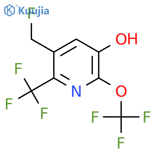 3-(Fluoromethyl)-5-hydroxy-6-(trifluoromethoxy)-2-(trifluoromethyl)pyridine structure