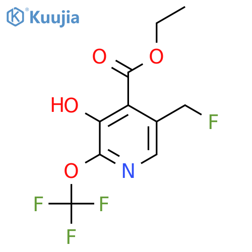 Ethyl 5-(fluoromethyl)-3-hydroxy-2-(trifluoromethoxy)pyridine-4-carboxylate structure