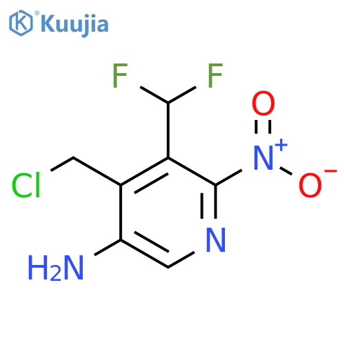 5-Amino-4-(chloromethyl)-3-(difluoromethyl)-2-nitropyridine structure