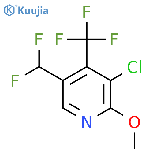 3-Chloro-5-(difluoromethyl)-2-methoxy-4-(trifluoromethyl)pyridine structure