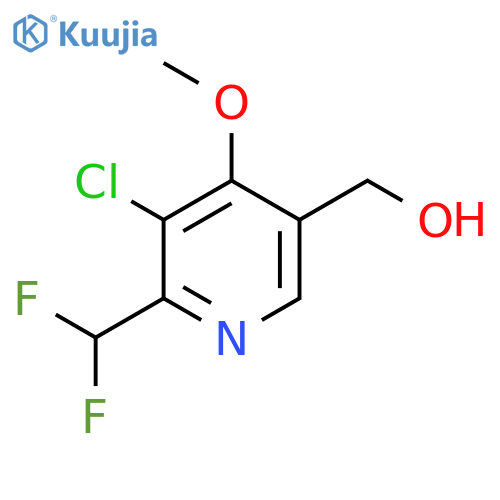 3-Chloro-2-(difluoromethyl)-4-methoxypyridine-5-methanol structure