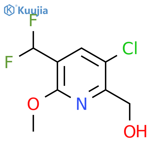 3-Chloro-5-(difluoromethyl)-6-methoxypyridine-2-methanol structure