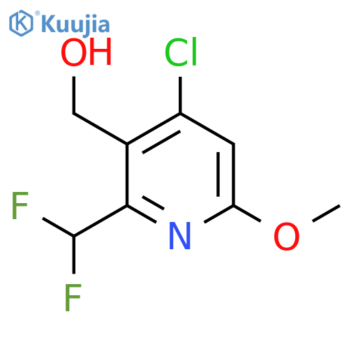 4-Chloro-2-(difluoromethyl)-6-methoxypyridine-3-methanol structure
