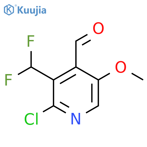 2-Chloro-3-(difluoromethyl)-5-methoxypyridine-4-carboxaldehyde structure