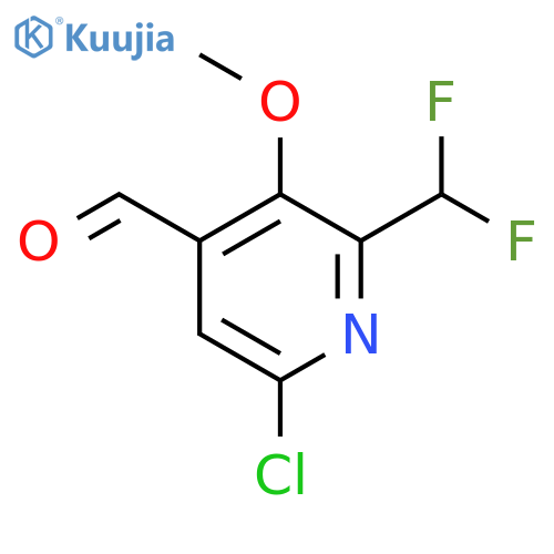 6-Chloro-2-(difluoromethyl)-3-methoxypyridine-4-carboxaldehyde structure