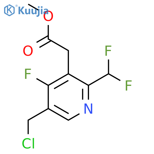 Methyl 5-(chloromethyl)-2-(difluoromethyl)-4-fluoropyridine-3-acetate structure