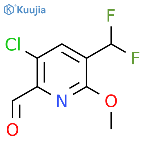 3-Chloro-5-(difluoromethyl)-6-methoxypyridine-2-carboxaldehyde structure