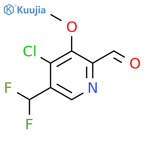 4-Chloro-5-(difluoromethyl)-3-methoxypyridine-2-carboxaldehyde structure