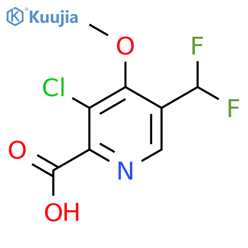 3-Chloro-5-(difluoromethyl)-4-methoxypyridine-2-carboxylic acid structure