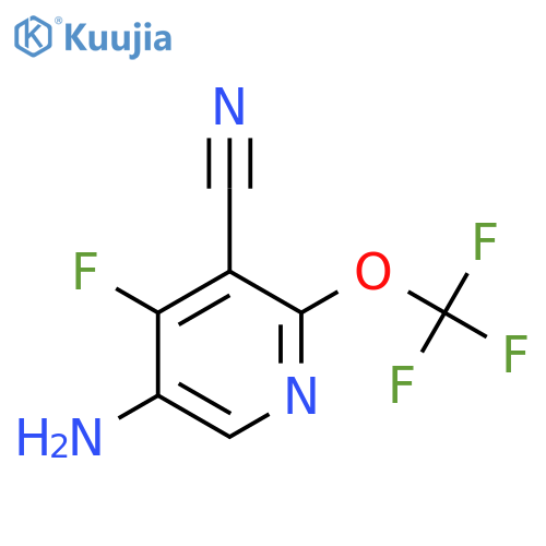 5-Amino-3-cyano-4-fluoro-2-(trifluoromethoxy)pyridine structure
