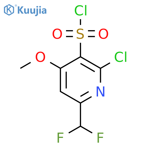 2-Chloro-6-(difluoromethyl)-4-methoxypyridine-3-sulfonyl chloride structure