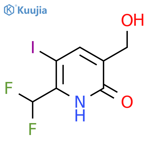 2-(Difluoromethyl)-6-hydroxy-3-iodopyridine-5-methanol structure