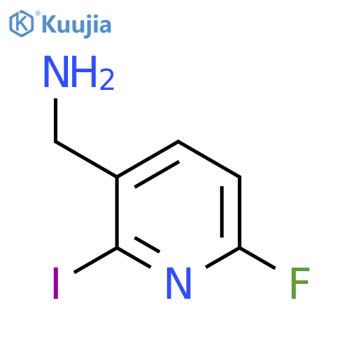 3-Aminomethyl-6-fluoro-2-iodopyridine structure