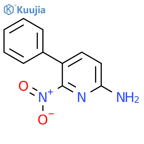 6-Amino-2-nitro-3-phenylpyridine structure