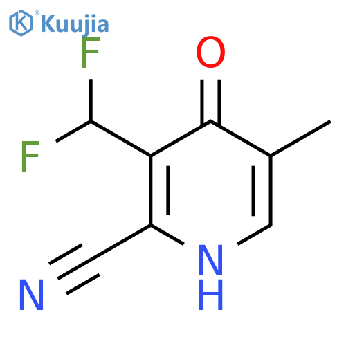 2-Cyano-3-(difluoromethyl)-4-hydroxy-5-methylpyridine structure