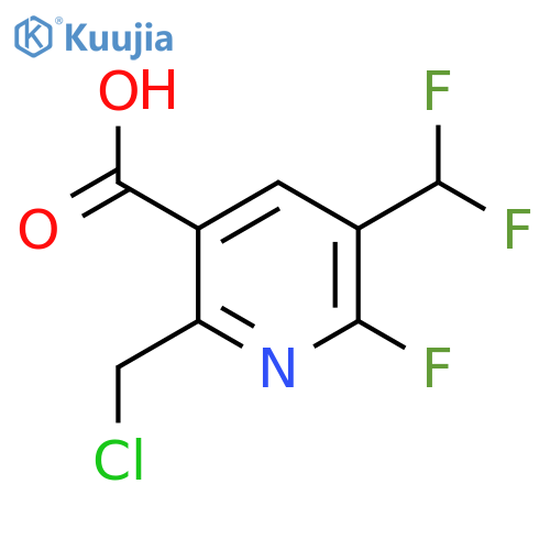 2-(Chloromethyl)-5-(difluoromethyl)-6-fluoropyridine-3-carboxylic acid structure