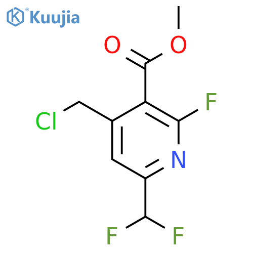 Methyl 4-(chloromethyl)-6-(difluoromethyl)-2-fluoropyridine-3-carboxylate structure