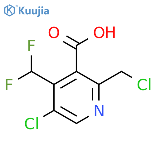 5-Chloro-2-(chloromethyl)-4-(difluoromethyl)pyridine-3-carboxylic acid structure