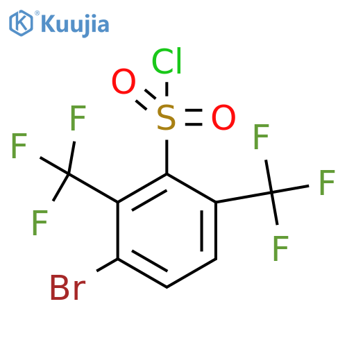 2,6-Bis(trifluoromethyl)-3-bromobenzenesulfonyl chloride structure