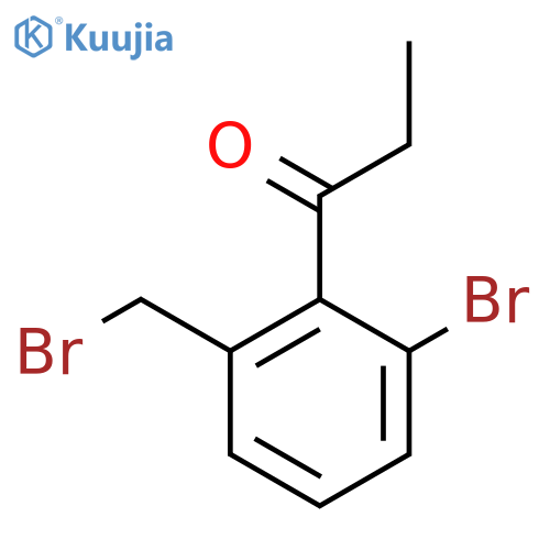 1-(2-Bromo-6-(bromomethyl)phenyl)propan-1-one structure