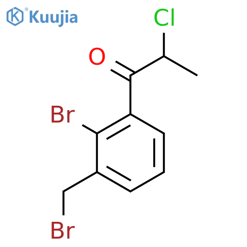 1-(2-Bromo-3-(bromomethyl)phenyl)-2-chloropropan-1-one structure