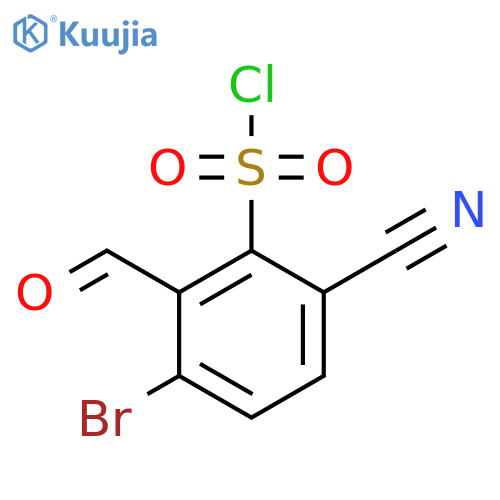 3-Bromo-6-cyano-2-formylbenzenesulfonyl chloride structure