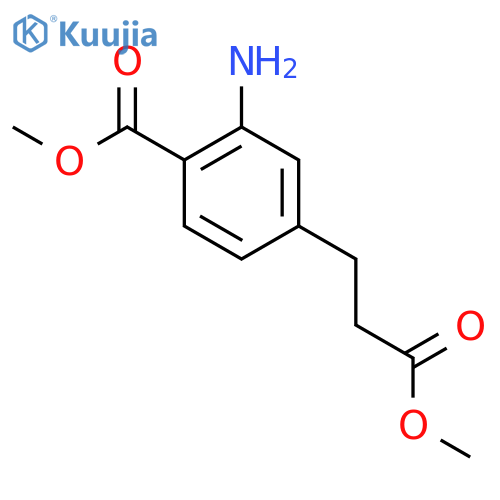 Methyl 2-amino-4-(3-methoxy-3-oxopropyl)benzoate structure