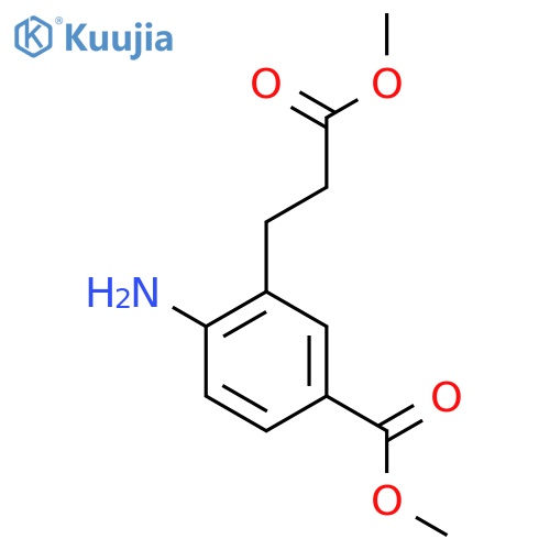 Methyl 4-amino-3-(3-methoxy-3-oxopropyl)benzoate structure