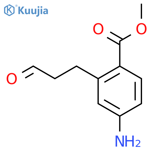 Methyl 4-amino-2-(3-oxopropyl)benzoate structure