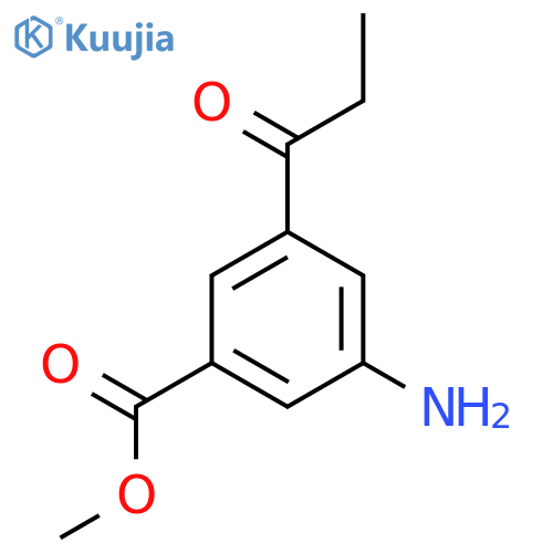 Methyl 3-amino-5-propionylbenzoate structure
