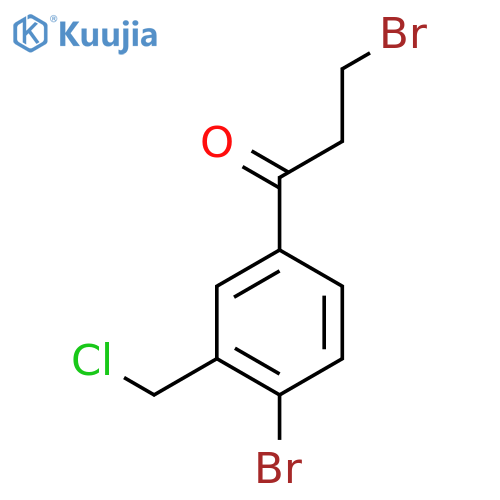 3-Bromo-1-(4-bromo-3-(chloromethyl)phenyl)propan-1-one structure
