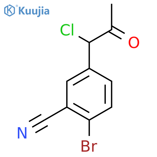 1-(4-Bromo-3-cyanophenyl)-1-chloropropan-2-one structure