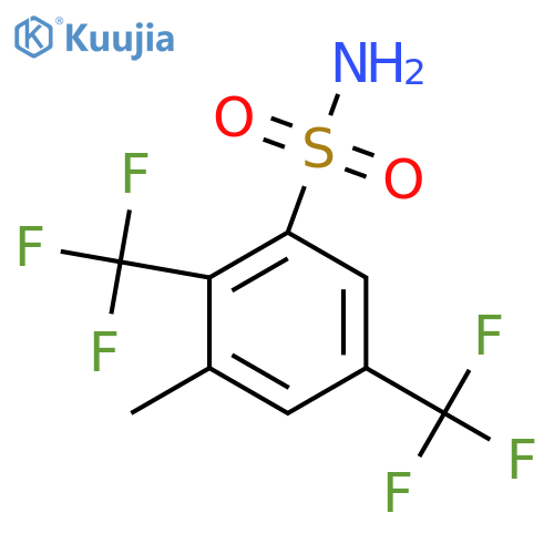 2,5-Bis(trifluoromethyl)-3-methylbenzenesulfonamide structure