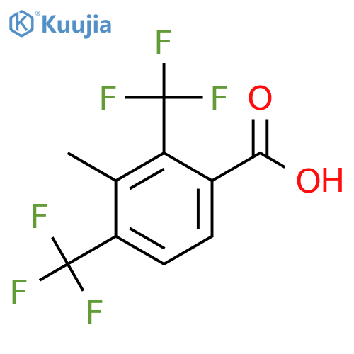 2,4-Bis(trifluoromethyl)-3-methylbenzoic acid structure