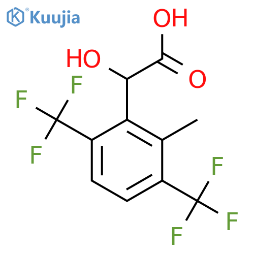3,6-Bis(trifluoromethyl)-2-methylmandelic acid structure
