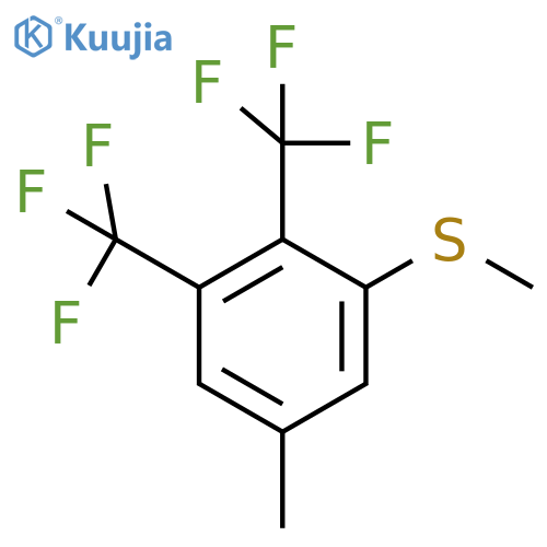 2,3-Bis(trifluoromethyl)-5-(methyl)thioanisole structure