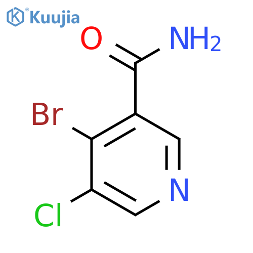 4-Bromo-5-chloronicotinamide structure