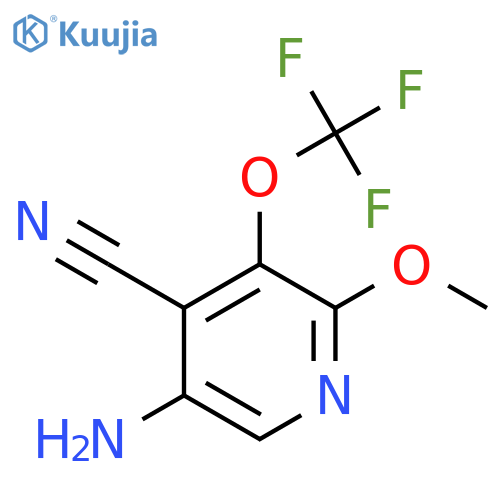 5-Amino-4-cyano-2-methoxy-3-(trifluoromethoxy)pyridine structure