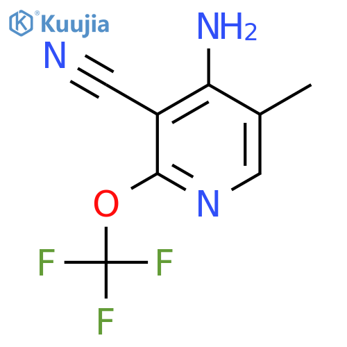 4-Amino-3-cyano-5-methyl-2-(trifluoromethoxy)pyridine structure