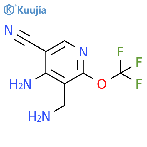 4-Amino-3-(aminomethyl)-5-cyano-2-(trifluoromethoxy)pyridine structure