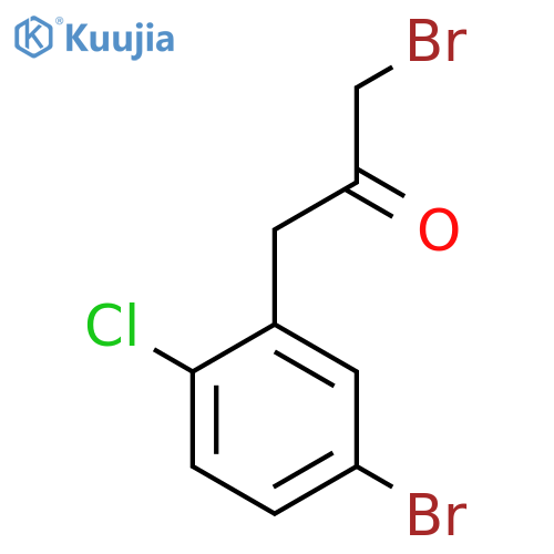 1-Bromo-3-(5-bromo-2-chlorophenyl)propan-2-one structure