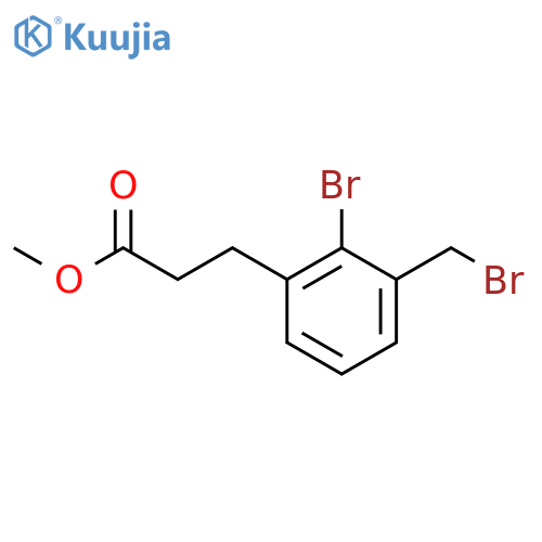 Methyl 3-(2-bromo-3-(bromomethyl)phenyl)propanoate structure