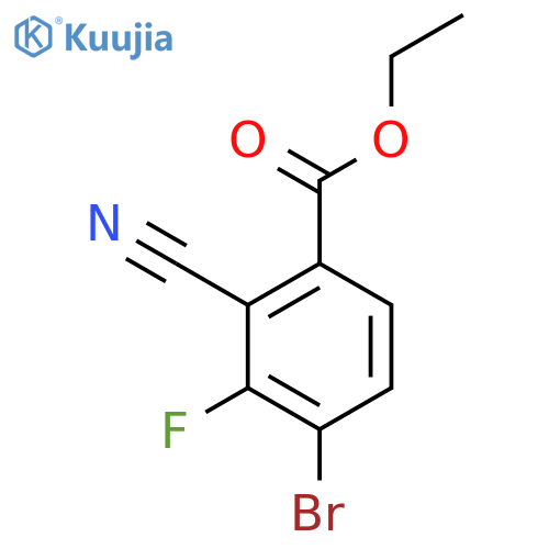 Ethyl 4-bromo-2-cyano-3-fluorobenzoate structure