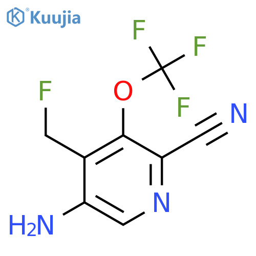 5-Amino-2-cyano-4-(fluoromethyl)-3-(trifluoromethoxy)pyridine structure