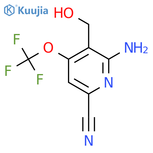2-Amino-6-cyano-4-(trifluoromethoxy)pyridine-3-methanol structure