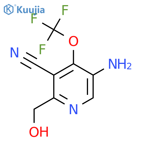 5-Amino-3-cyano-4-(trifluoromethoxy)pyridine-2-methanol structure