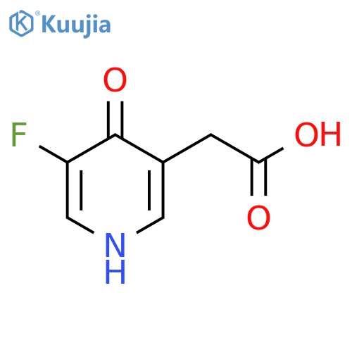 3-Fluoro-4-hydroxypyridine-5-acetic acid structure