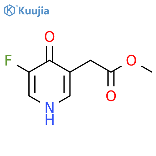 Methyl 3-fluoro-4-hydroxypyridine-5-acetate structure