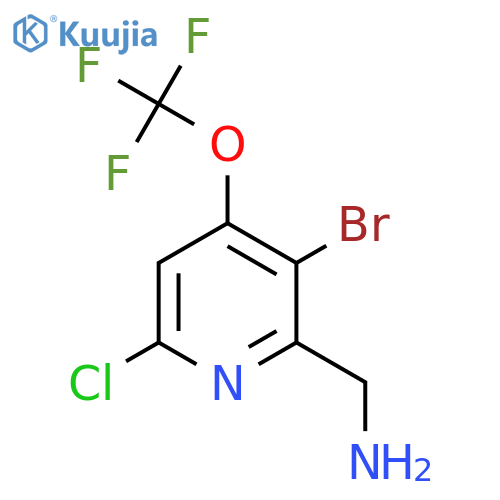 2-(Aminomethyl)-3-bromo-6-chloro-4-(trifluoromethoxy)pyridine structure